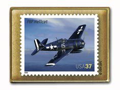 Hellcat F6F Aircraft Aviation stamp pins lapel pin hat 3618