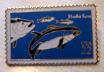 Bluefin Tuna stamp pin lapel pins hat collectible 2208