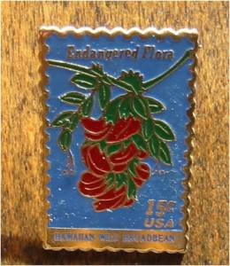 Hawaiian Broadbeam Flower stamp pin lapel pins hat 1784