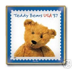 Teddy Bear Bruin Stamp pin lapel pins hat tie tac 3653