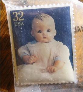 Baby Coos Doll Stamp pin lapel pins hat tie tac 3151f s