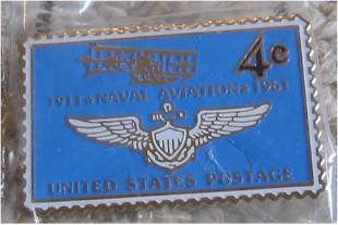 Naval Aviation navy airplane stamp pin lapel pins 1185