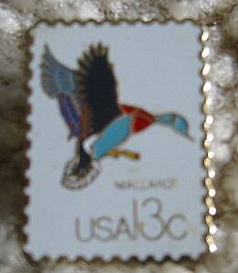 Mallard CAPEX 1978 stamp pin lapel cloisonne 1757B