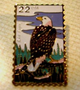 Bald Eagle Wildlife stamp pin lapel pins hat 2309