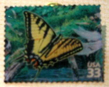 Butterfly Western Tiger Swallowtail stamp pins lapel pin 3378h S