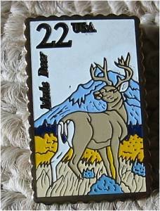 Mule Deer Wildlife stamp pin lapel pins tie tac 2294
