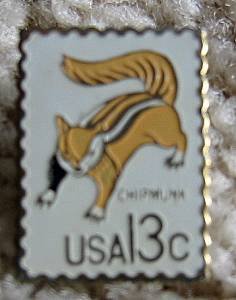 Chipmunk CAPEX 1978 stamp pin lapel pins hat 1757f