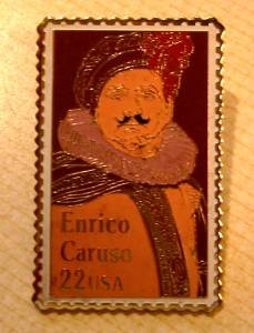 Enrico Caruso Stamp Pin collectible lapel pins hat 2250