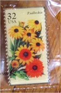 Rudbeckia Garden Flower stamp pins lapel pin hat 2997 s