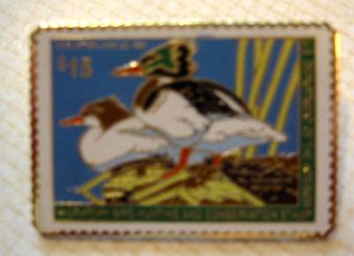 Red-breasted Merganser duck stamp pins lapel pin RW61