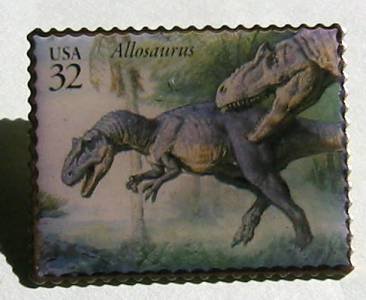 Allosaurus Dinosaur stamp pins hat lapel pin tie tac 3136g s