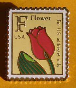 Tulip Flower Stamp pin lapel pins tie tac hat 2517 S