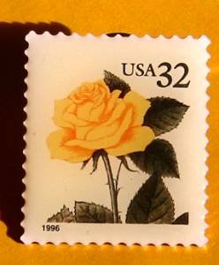 Yellow Rose Stamp Pin lapel pins hat tie tac 3049 s