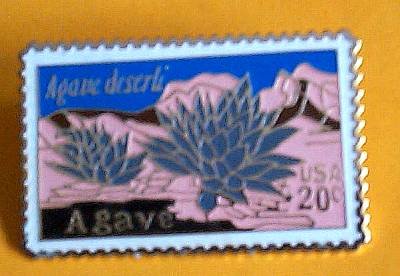 Agave Cactus Desert Plant stamp pins lapel pin hat 1943
