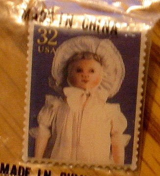 Columbian Doll Stamp pin lapel pins hat tie tac 3151b S