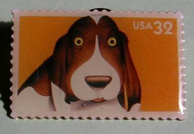 Dog Bright Eyes Puppy Stamp pin lapel pins hat 3230