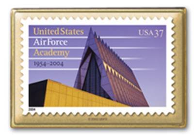USAF Air Force Academy stamp pins lapel pin hat 3838