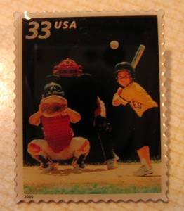 Baseball Youth Sports stamp pins lapel pin hat tie tac 3402