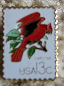 Cardinal CAPEX 1978 stamp pin cloisonne lapel hat 1757A