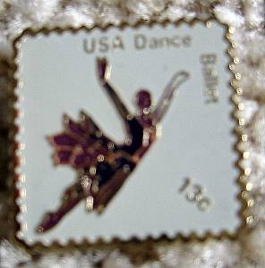 Ballet Dance stamp pins lapel pin hat tie tac 1749