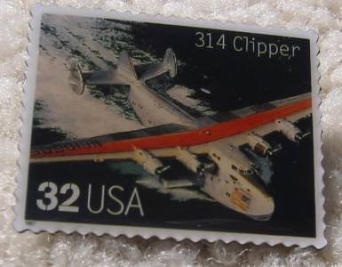 Clipper Classic Aircraft Plane stamp pins lapel pin 3142r s