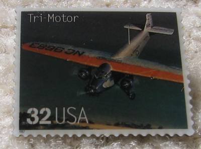 Tri-Motor Classic Aircraft stamp pins lapel pin 3142p s