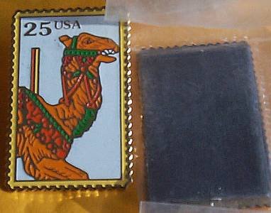 Carousel Animals Camel Stamp magnet cloisonne 2392mg