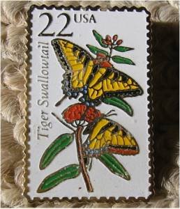 Tiger Swallowtail Butterfly stamp pins lapel pin 2300 S