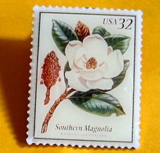 Southern Magnolia Flowering Trees Stamp Pins lapel pin 3193