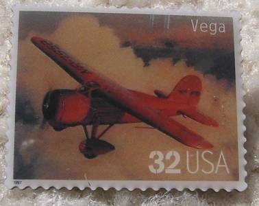 Vega Classic Aircraft Plane stamp pin lapel pins 3142d s