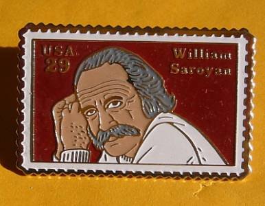 William Saroyan Stamp Pin lapel pins hat tie tac 2538 s