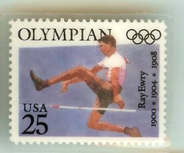Ray Ewry Olympics laminate Stamp Pins tie tac lapel pin 2497 exc