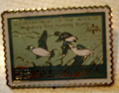 Buffleheads duck stamp pin lapel pins hat tie tac RW15 S
