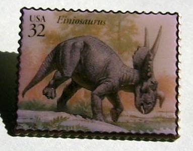 Einiosaurus Dinosaur stamp pins lapel pin hat 3136j S