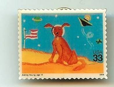 Spacedog Dog Stamp Pin lapel pins hat tie tac 3417 S