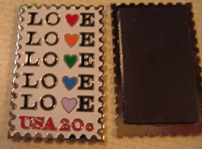 Love 1984 Stamp refrigerator magnet white 2072mgw