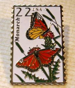 Monarch Butterfly Wildlife stamp pin lapel pins 2287