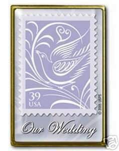 Our Wedding 39c Stamp pin lapel pins tie tac hat 3998