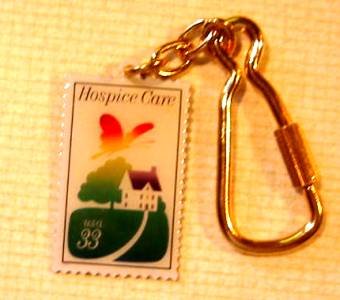 Hospice Care Stamp key chain collectible new 3276kc