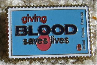 Blood Donor Medical stamp pin lapel pins tie tac 1425