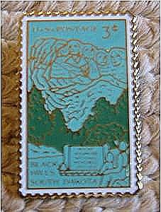 Mt. Rushmore South Dakota stamp pin lapel pins 1011