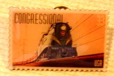 Congressional Train Stamp Pin lapel pins hat 3334 S