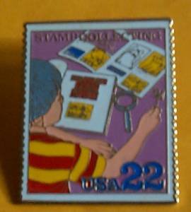 Stamp Collecting Cover Stamp pin lapel pins hat 2199
