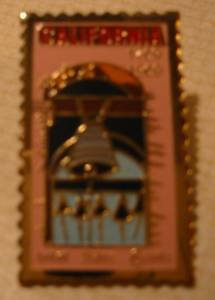 California Statehood stamp pin lapel hat tie tac 1373