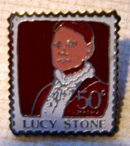 Lucy Stone stamp pin tie tac lapel pins hat 1293 s