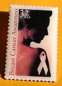 Breast Cancer Awareness Pink Ribbon Stamp Pin hat 3081 S