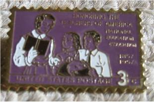 Honoring Teachers NEA stamp pin lapel pins hat 1093