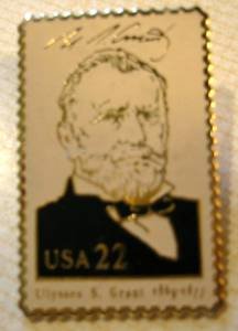 Ulysses S. Grant stamp pin lapel pins tie tac hat 2217i S