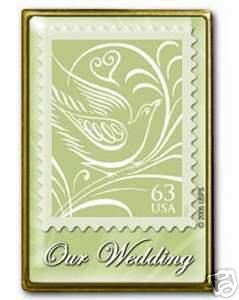 Our Wedding 63c Stamp pin lapel pins tie tac hat 3999