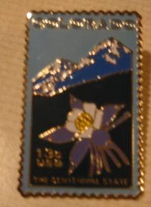 Colorado Statehood CO stamp pin lapel pins hat 1711